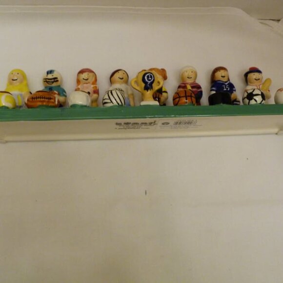 Rite Lite Hand-painted Ceramic 12 Inch Hanukkah Express Sports Menorah - Picture 4 of 9